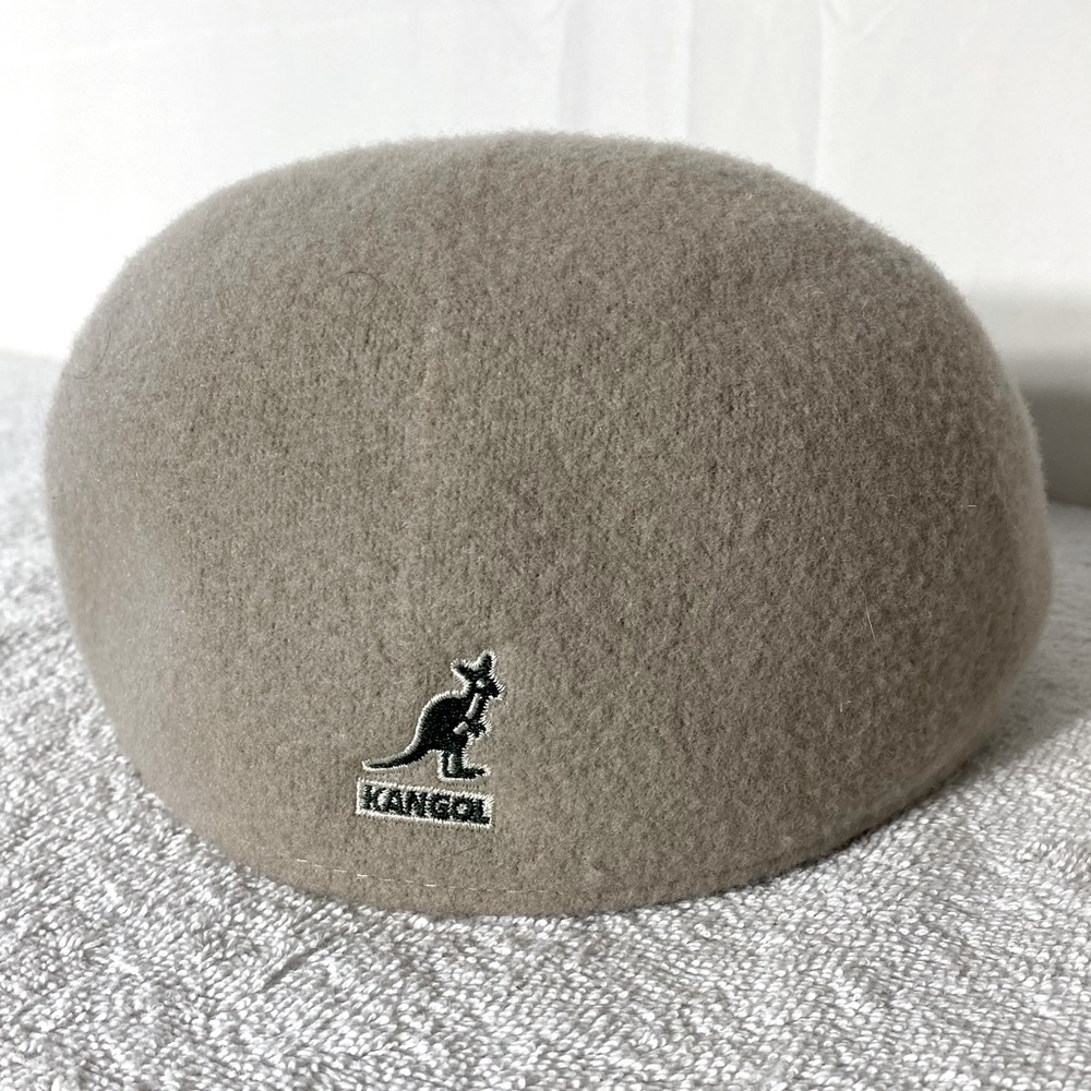 Kangol 507 Beige Seamless Wool Winter Flat Cap XL Retro Dadcore Grandpacore